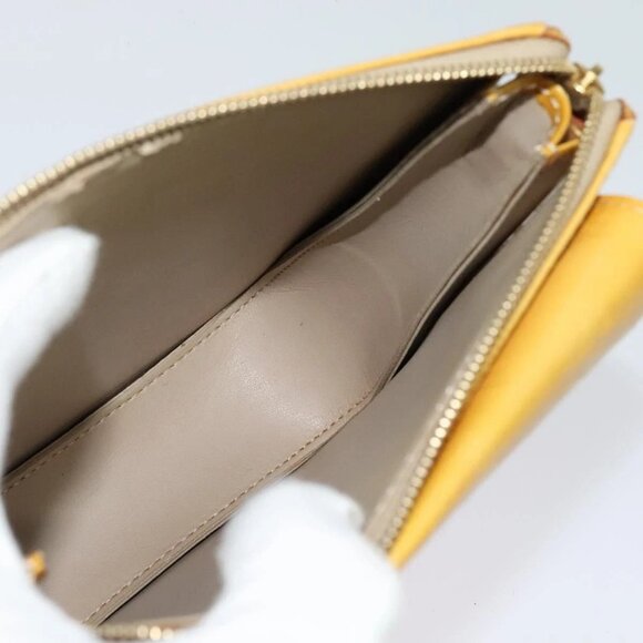 LOUIS VUITTON Monogram Vernis Motto Accessory Pouch Beige - Picture 11 of 16